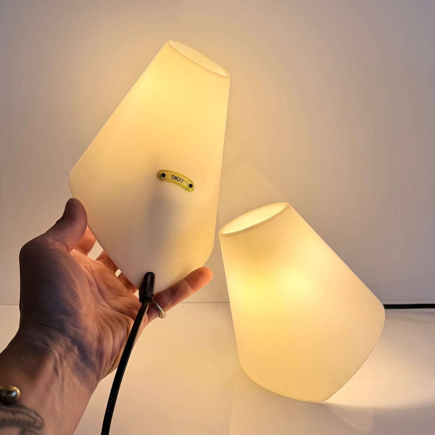 Alberto Meda 'ON/OFF' Lamps Luceplan 1985