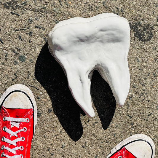 Vintage Large Studio Pottery Ceramic Tooth