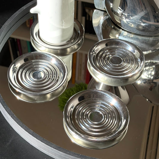 Vintage Alessi Bauhaus Collection Coasters 1990s