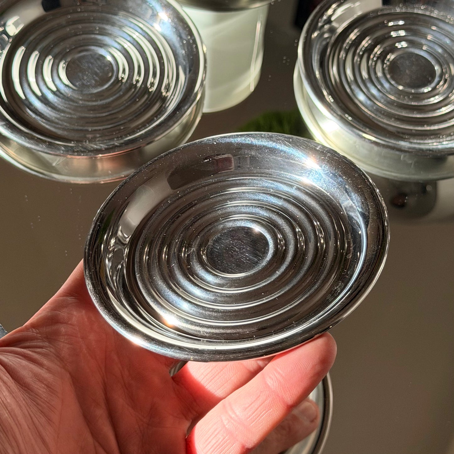 Vintage Alessi Bauhaus Collection Coasters 1990s