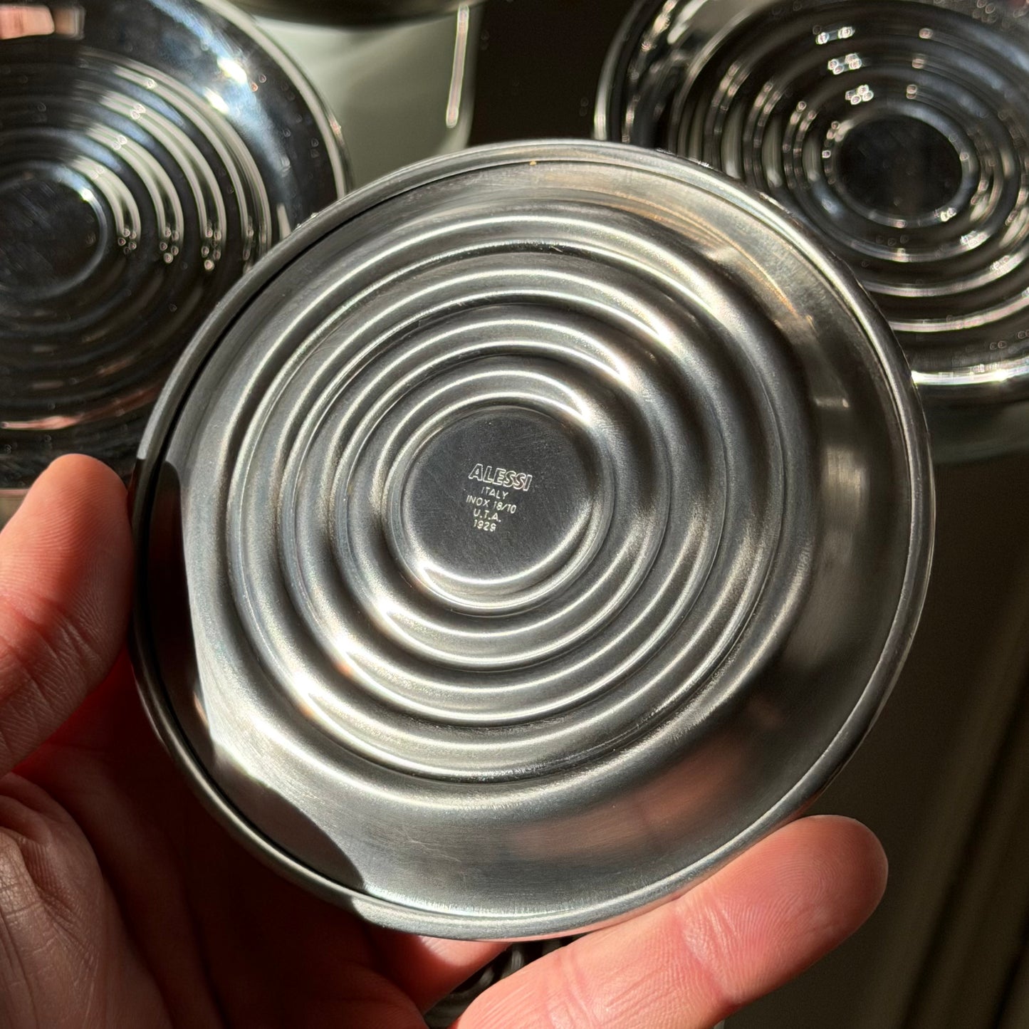 Vintage Alessi Bauhaus Collection Coasters 1990s