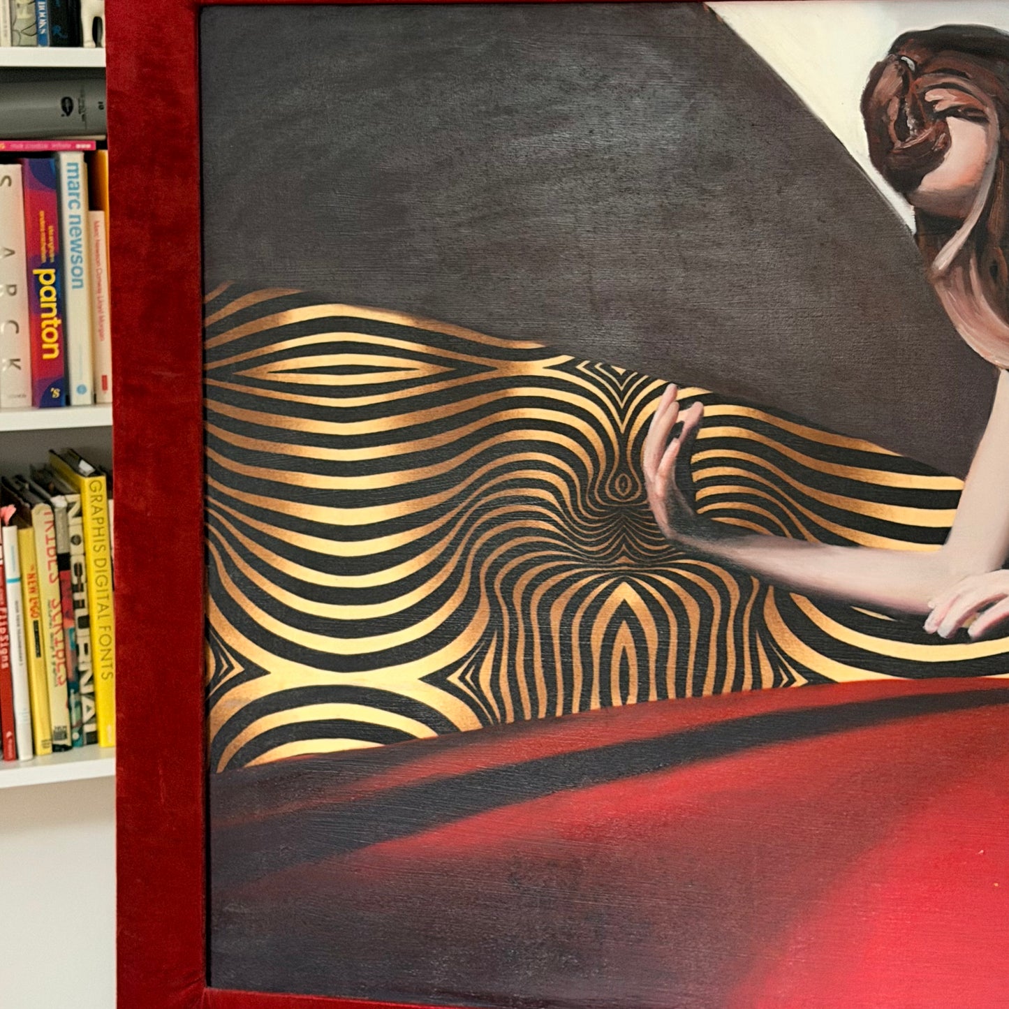 Large Custom Framed Surrealist / Realism Painting 2013