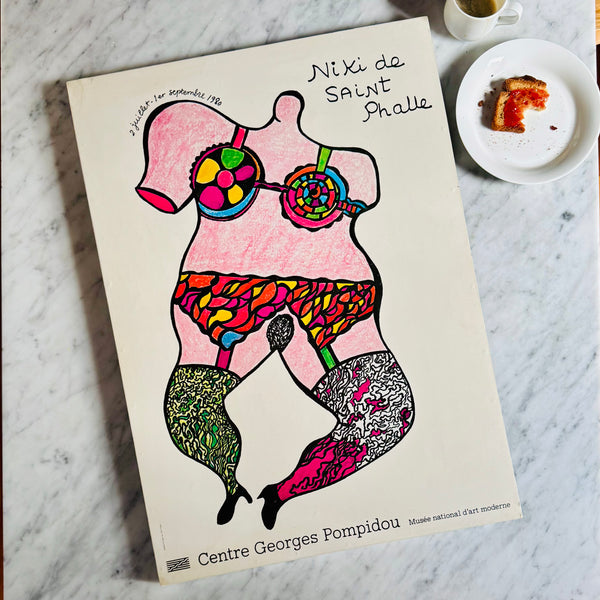 Vintage Niki De Saint Phalle Litho Print 1980