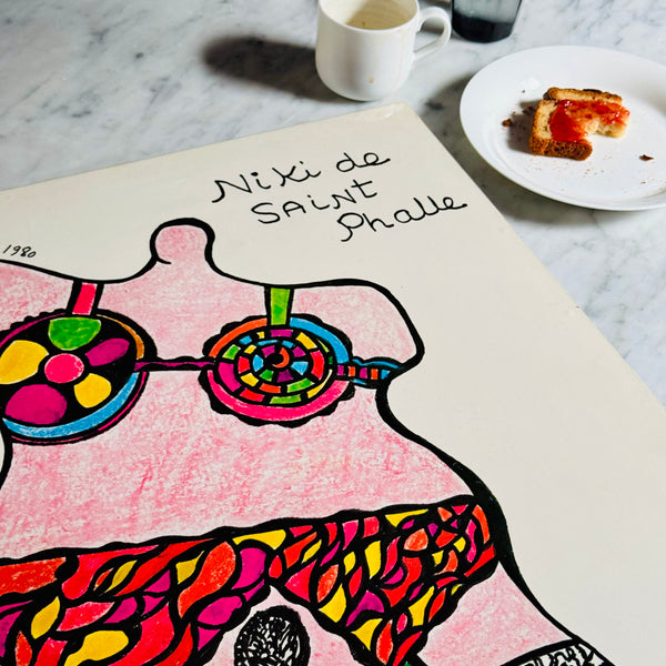 Vintage Niki De Saint Phalle Litho Print 1980