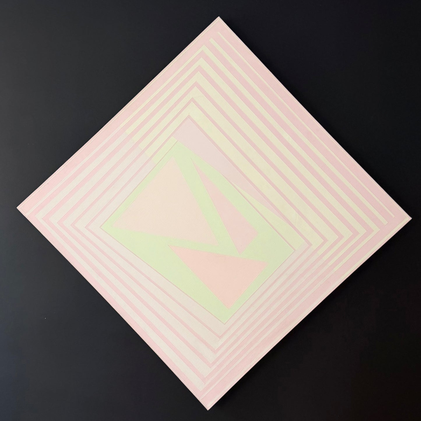 Vintage Pauline Sprich 'Spring Song' Hard Edge Painting 1972