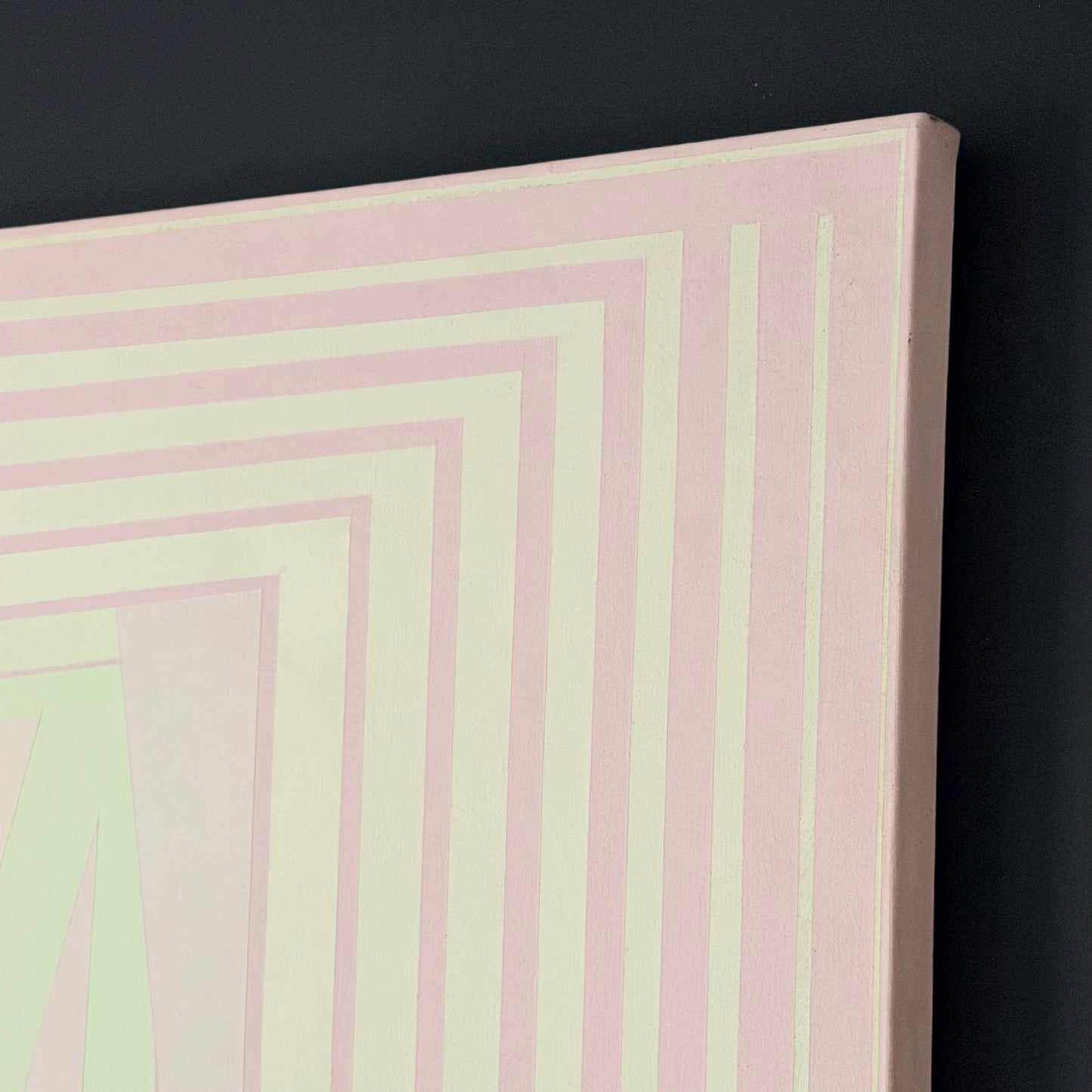Vintage Pauline Sprich 'Spring Song' Hard Edge Painting 1972
