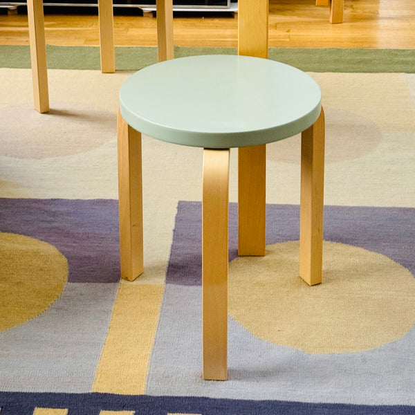 Alvar Aalto / Artek Finland E60 Pistachio/Birch Stool