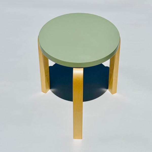 Alvar Aalto / Artek Finland E60 Pistachio/Birch Stool