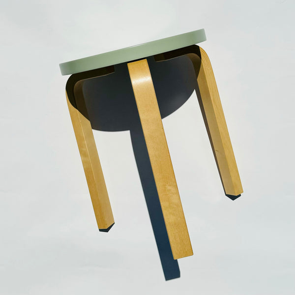 Alvar Aalto / Artek Finland E60 Pistachio/Birch Stool