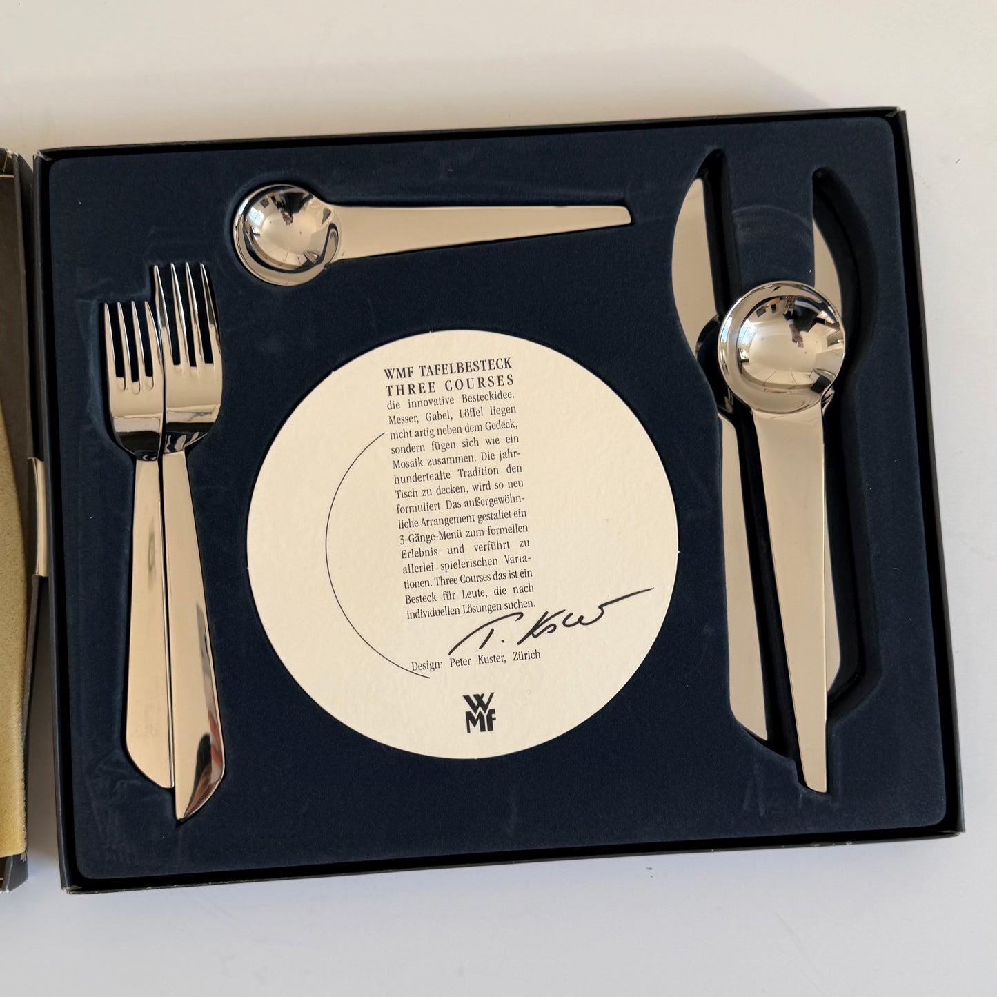 Deadstock Peter Kuster 'Three Courses' Flatware 1994