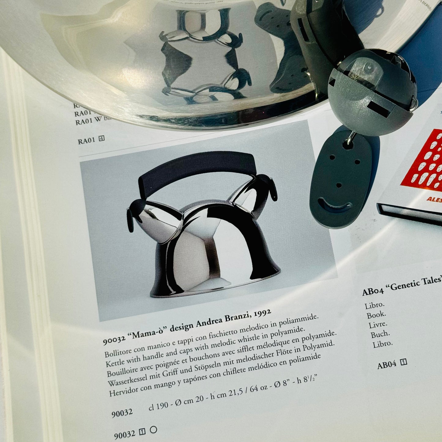 Scarce Andrea Branzi 'Mama-ò' Postmodern Kettle 1988