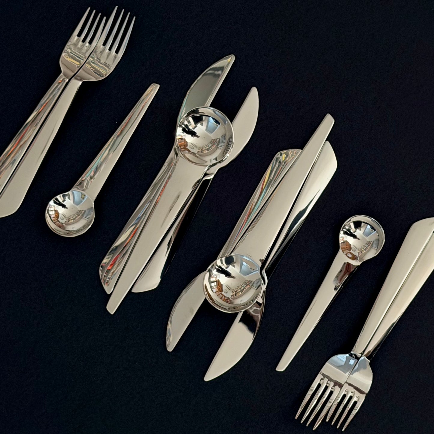 Deadstock Peter Kuster 'Three Courses' Flatware 1994