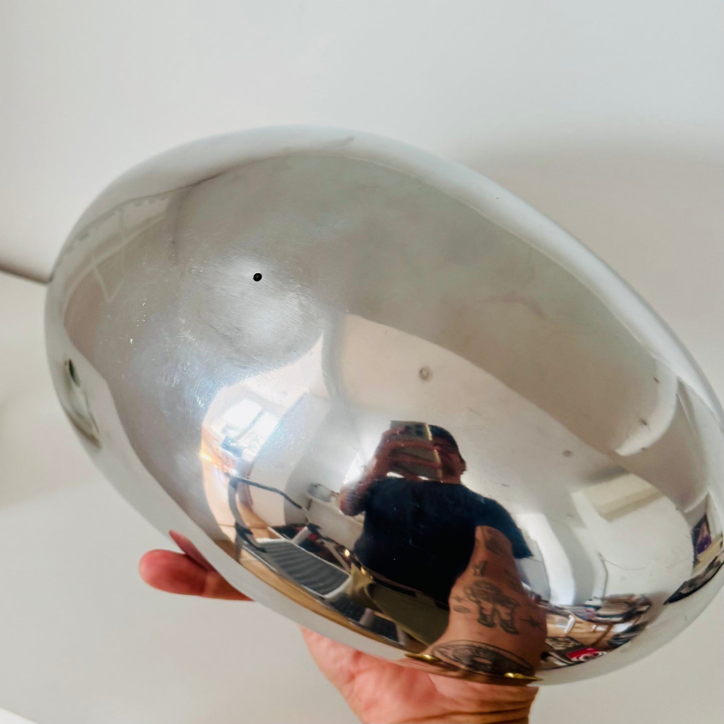 Vintage Mirror Polished Bean Centerpiece