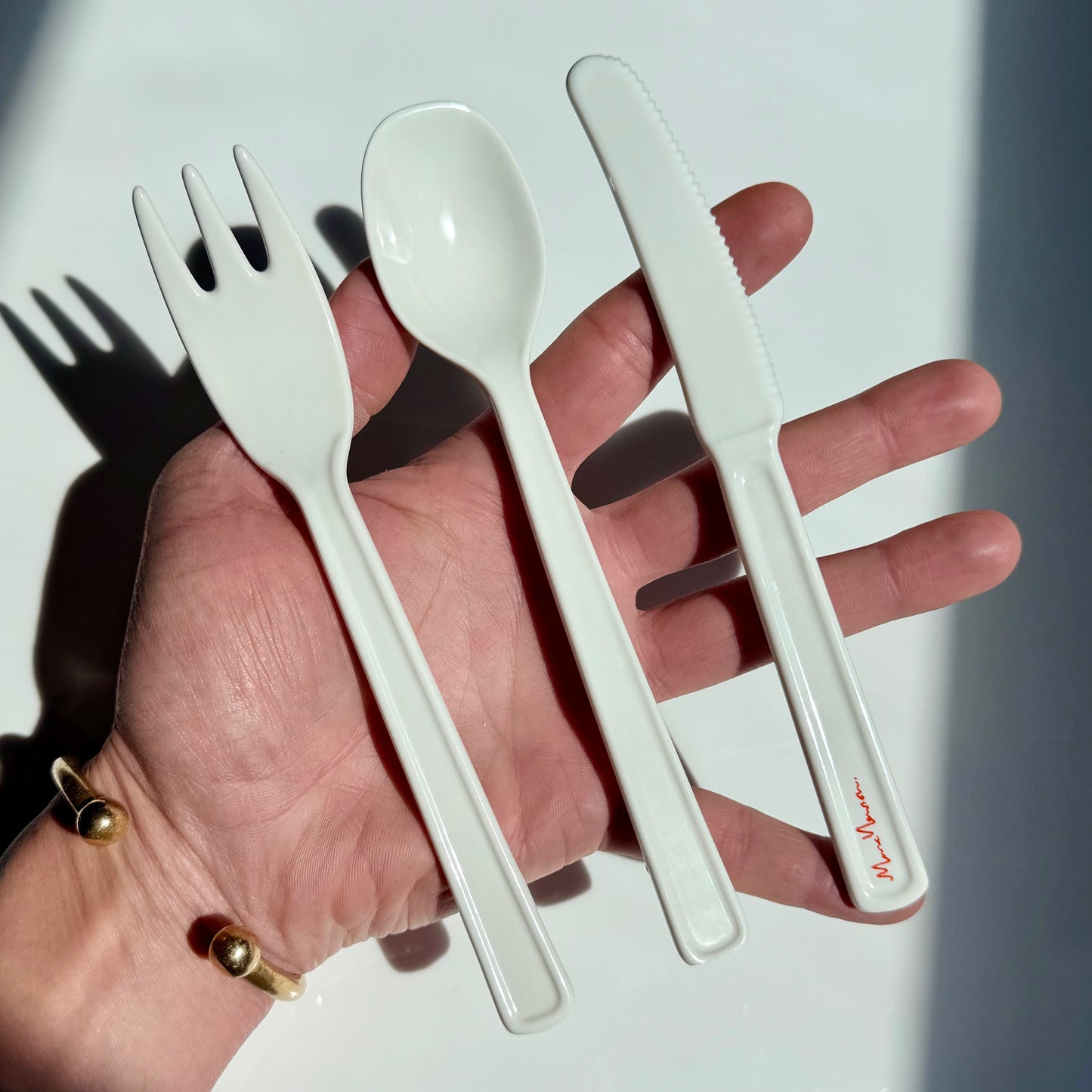 Vintage Marc Newson Bone China Cutlery / IDÉE 2002