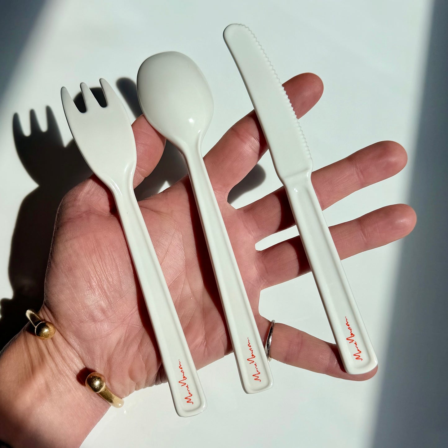 Vintage Marc Newson Bone China Cutlery / IDÉE 2002