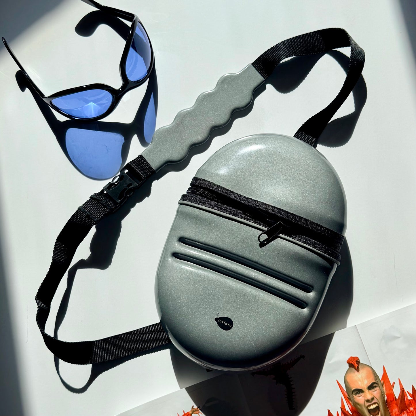 Deadstock Craig Morrison x Inflate Silver Pod Bag 1998