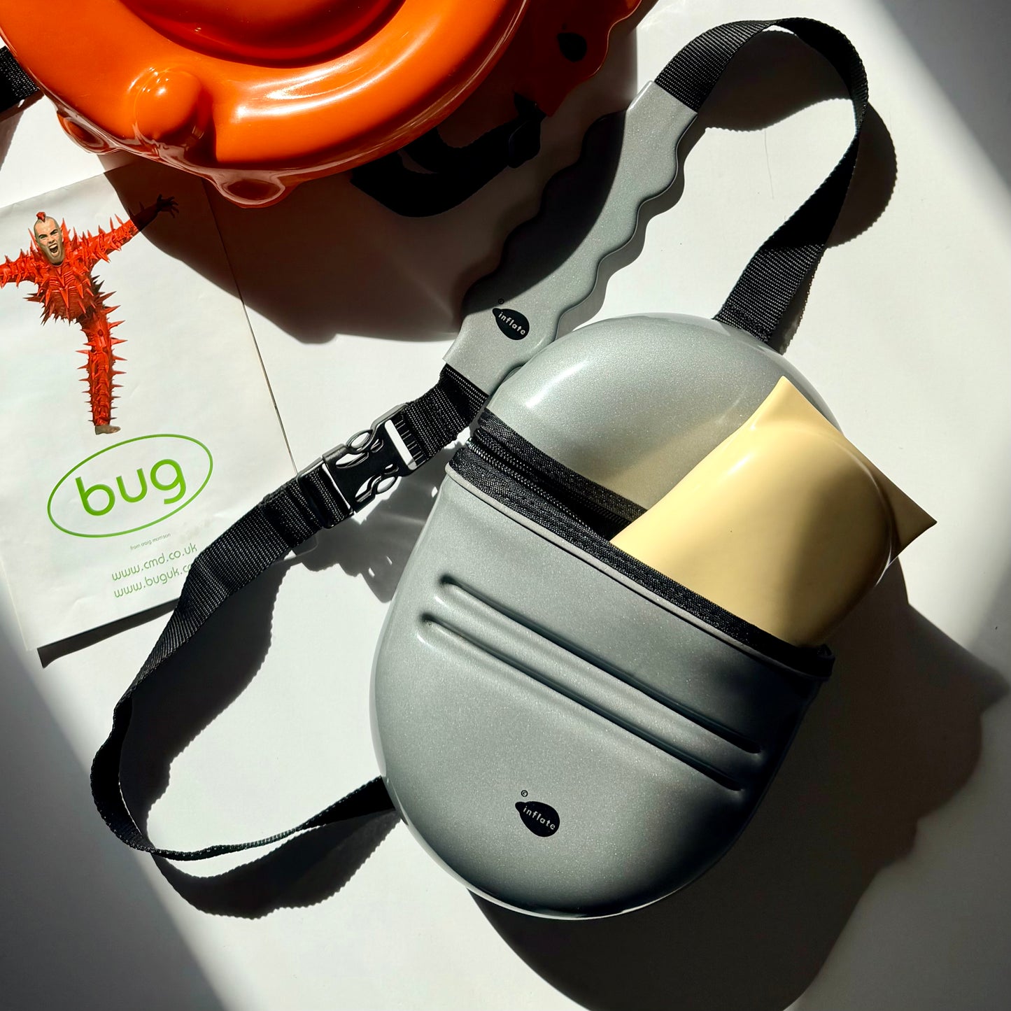 Deadstock Craig Morrison x Inflate Silver Pod Bag 1998