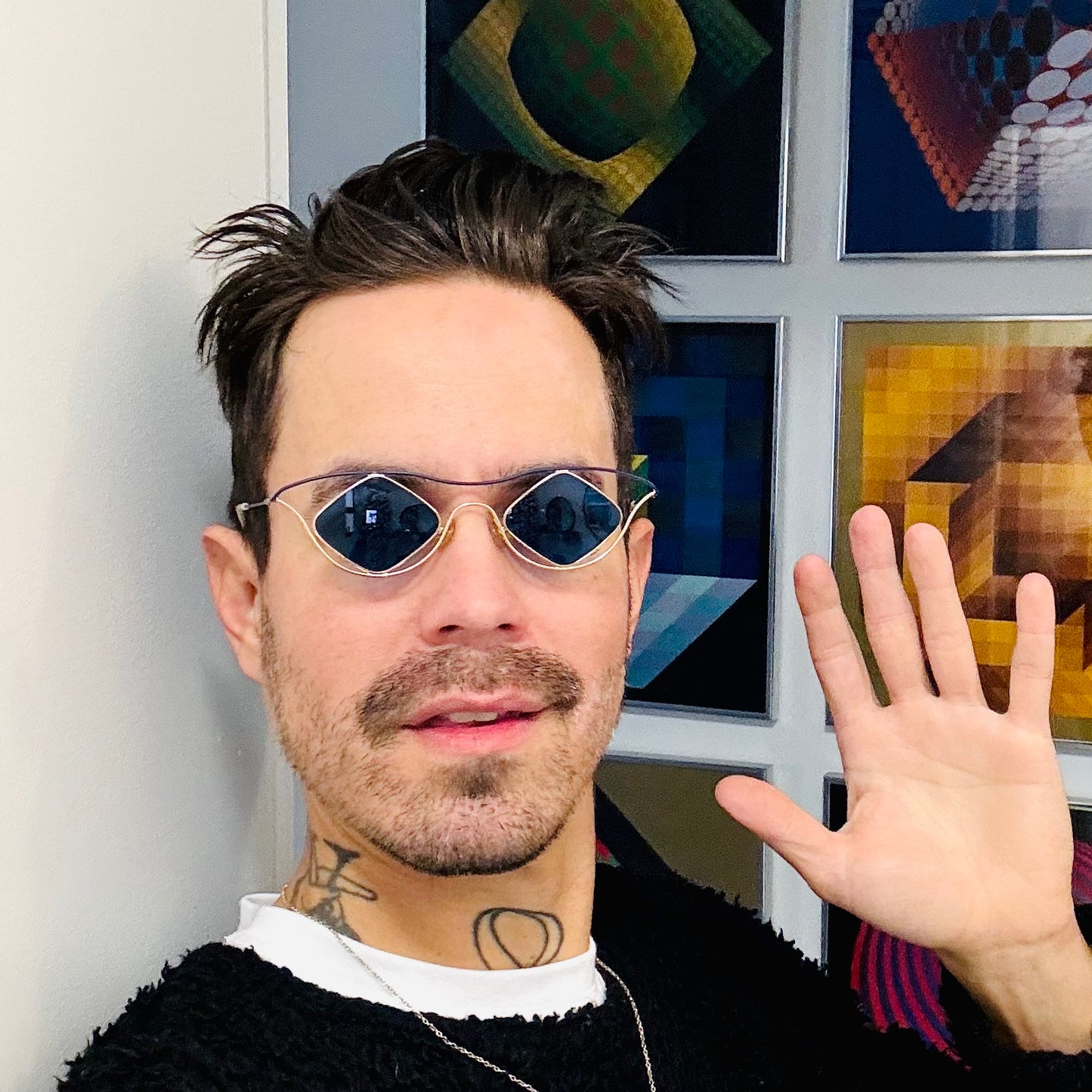 Vintage ARS Vivendi Austria Sculptural Sunglasses