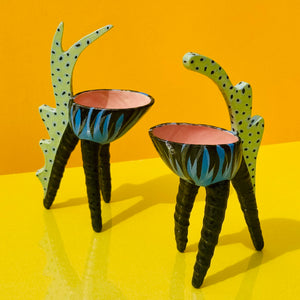 Jeanée Redmond Post Modern Egg Cups / Vessels 1986