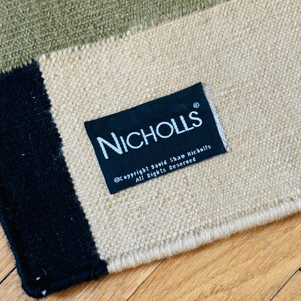 Deadstock David Shaw Nicholls 'Carrillo' Square Rug 1994