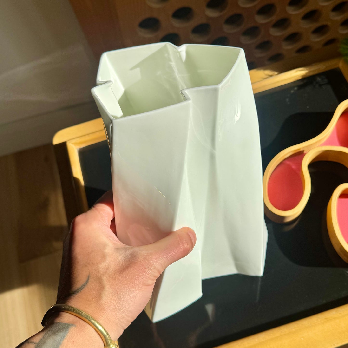 Frank Gehry 'Torque' Vase / Tiffany & Co 2005