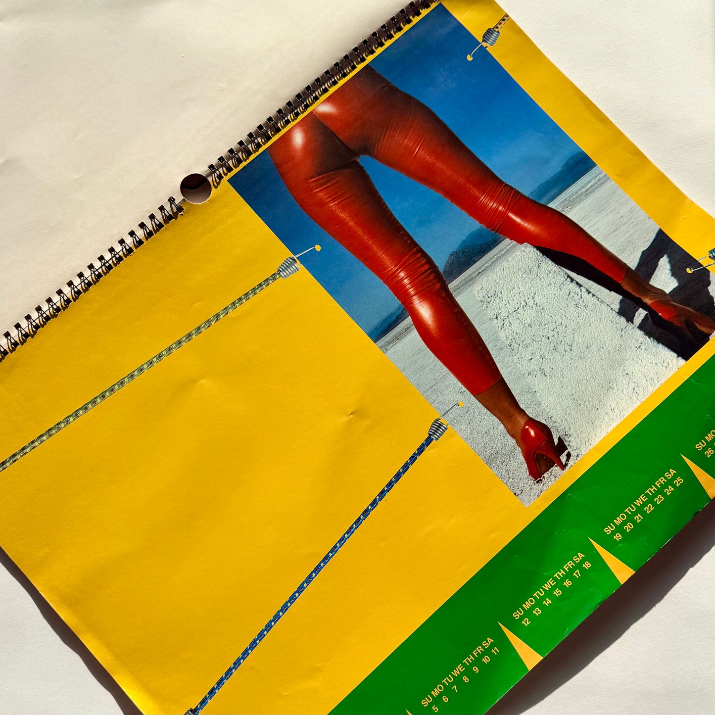 Rare Cheyco Leidmann 'Banana Split' Oversized Calendar 1984