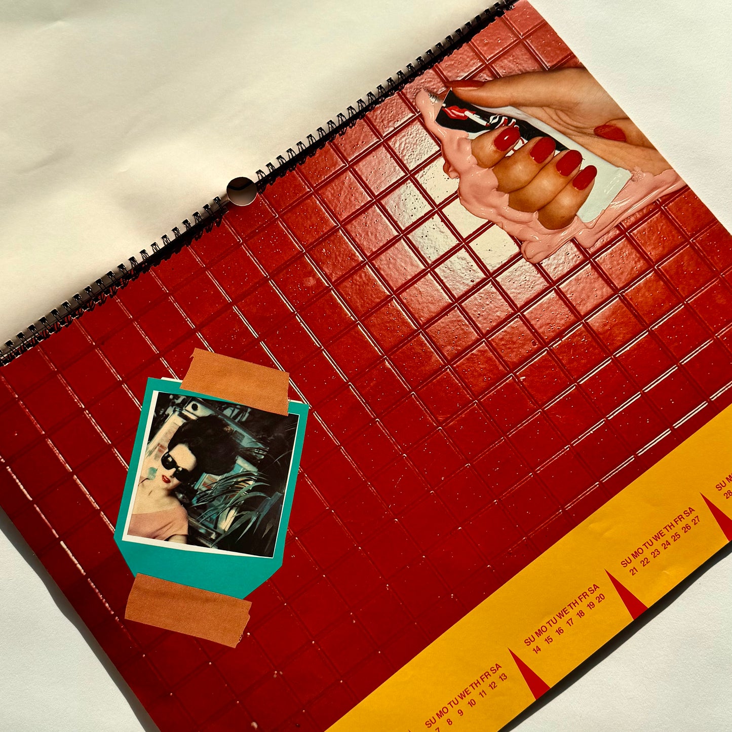 Rare Cheyco Leidmann 'Banana Split' Oversized Calendar 1984