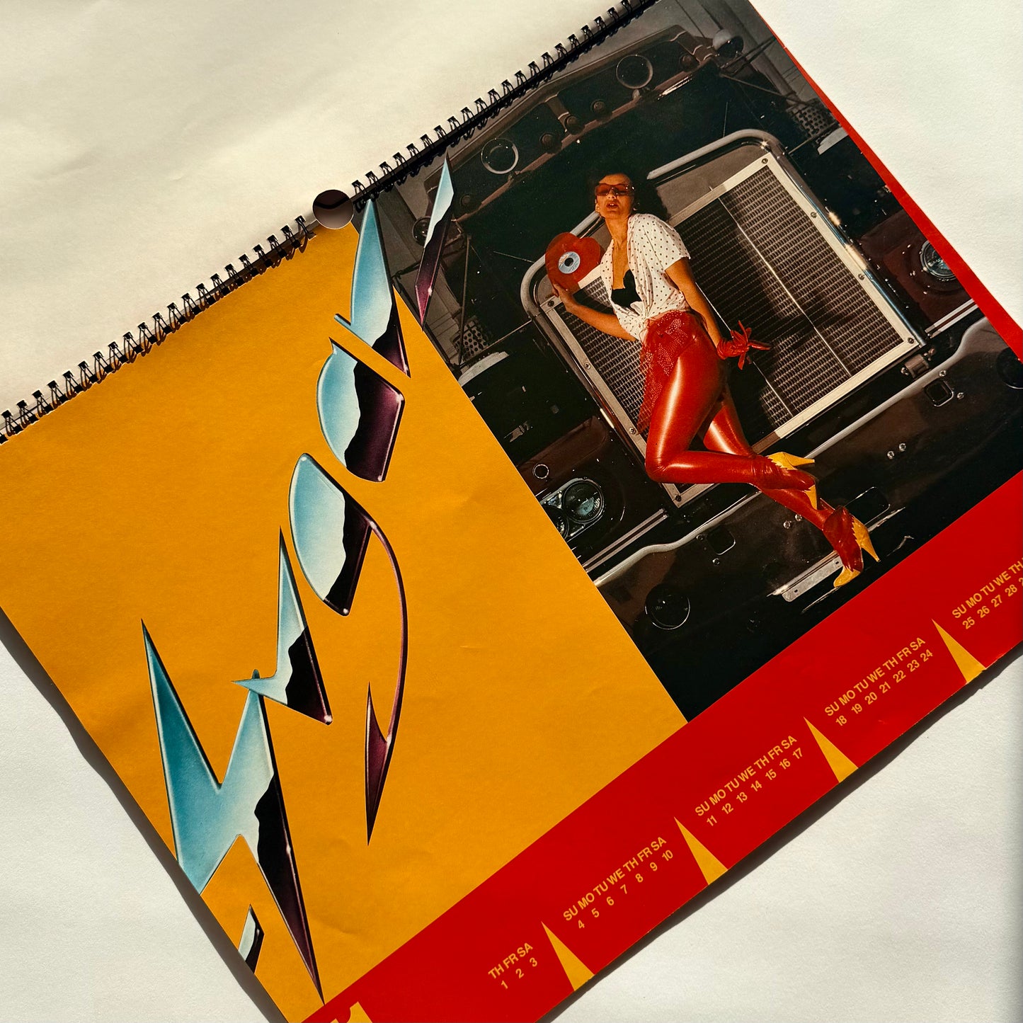 Rare Cheyco Leidmann 'Banana Split' Oversized Calendar 1984