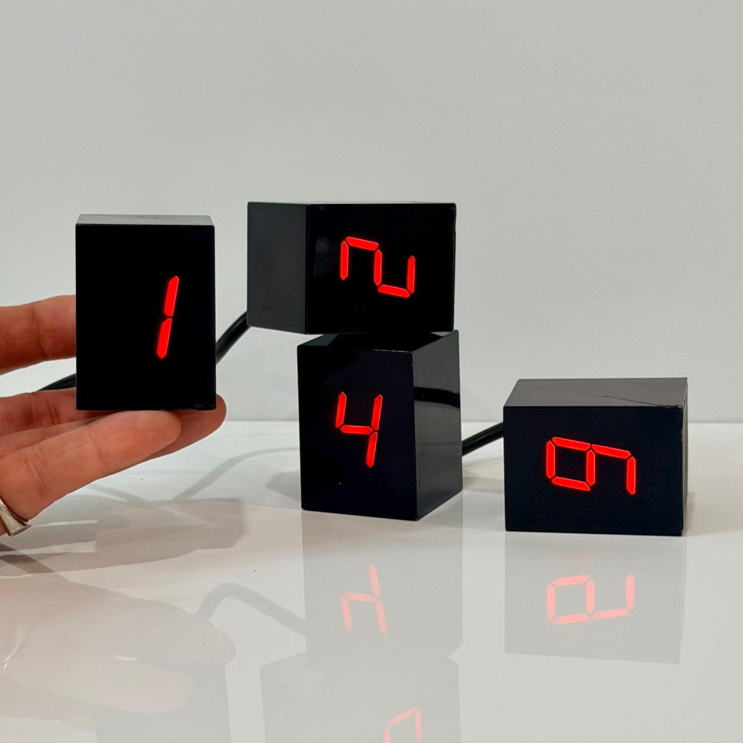 Vintage Jonas Damon 'Untitled / Numbers' LED Clock 2006