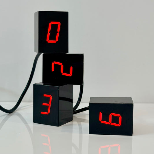 Vintage Jonas Damon 'Untitled / Numbers' LED Clock 2006