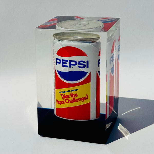 Vintage Lucite Encased Pepsi Can 1970s