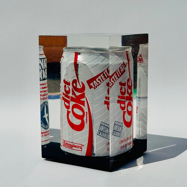 Vintage Lucite Encased Diet Coke Can 1991