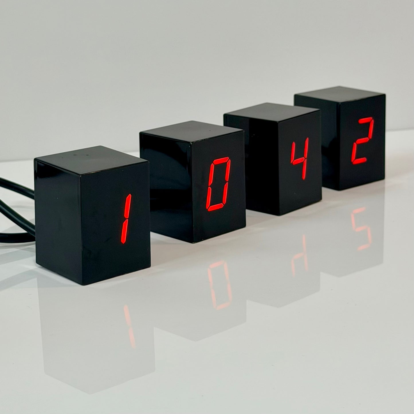 Vintage Jonas Damon 'Untitled / Numbers' LED Clock 2006