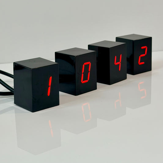 Vintage Jonas Damon 'Untitled / Numbers' LED Clock 2006