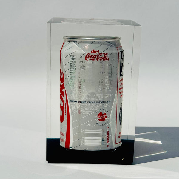 Vintage Lucite Encased Diet Coke Can 1991