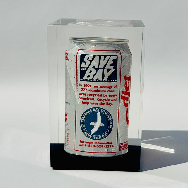 Vintage Lucite Encased Diet Coke Can 1991
