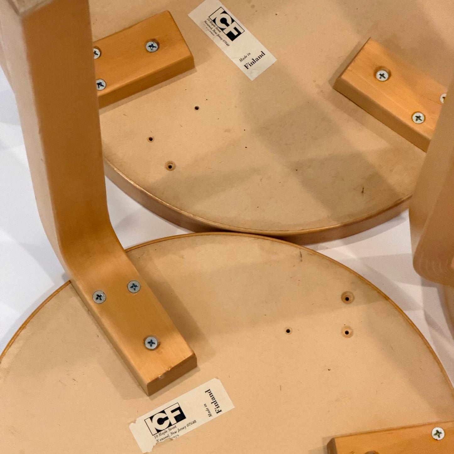 Vintage Alvar Aalto Black 'Stool 60's 1997