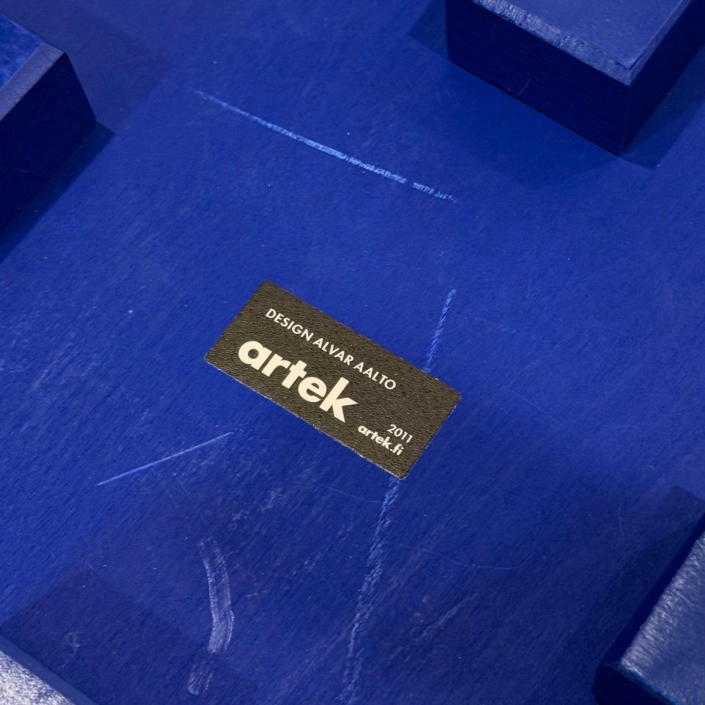 Special Edition Blue Alvar Aalto Stool 60 & Stool E60s 2011