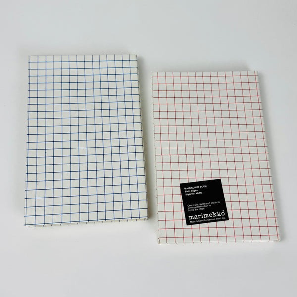 Vintage Deadstock Marimekko Grid Pair Notebooks