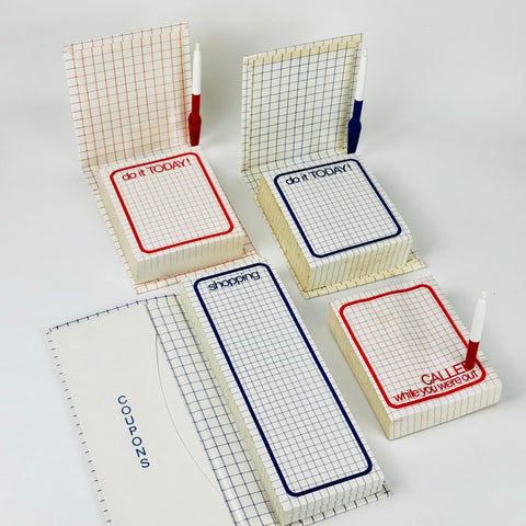 Vintage Deadstock Marimekko Grid Notepads