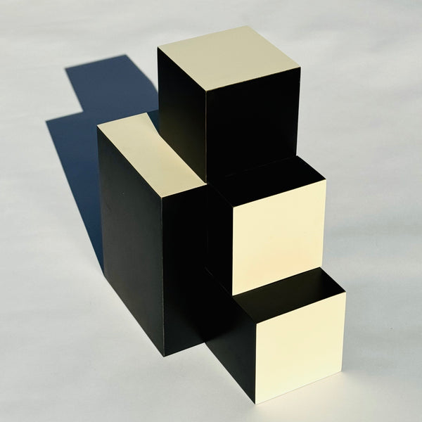 Vintage Op-Art Sculptural Blocks 1970s