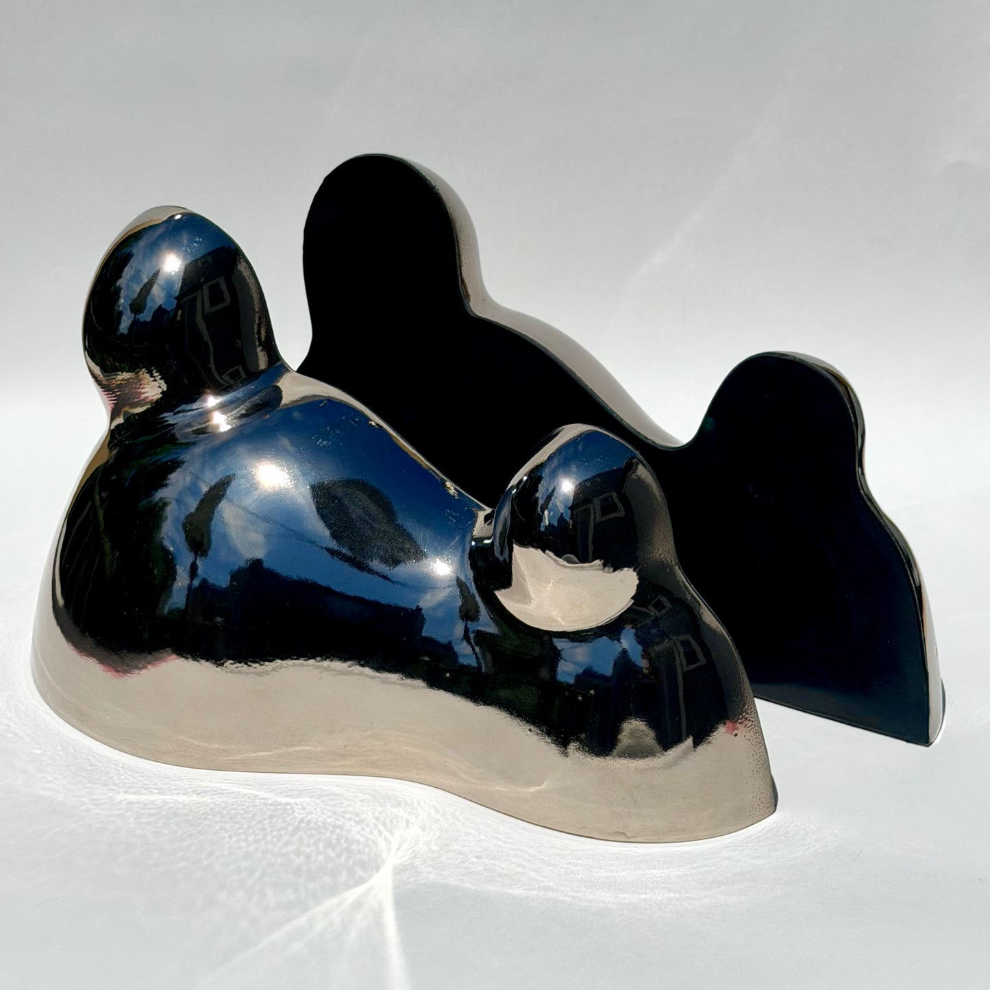 Sinisa Kucek Platinum Biomorphic Sculptures Circa 2013