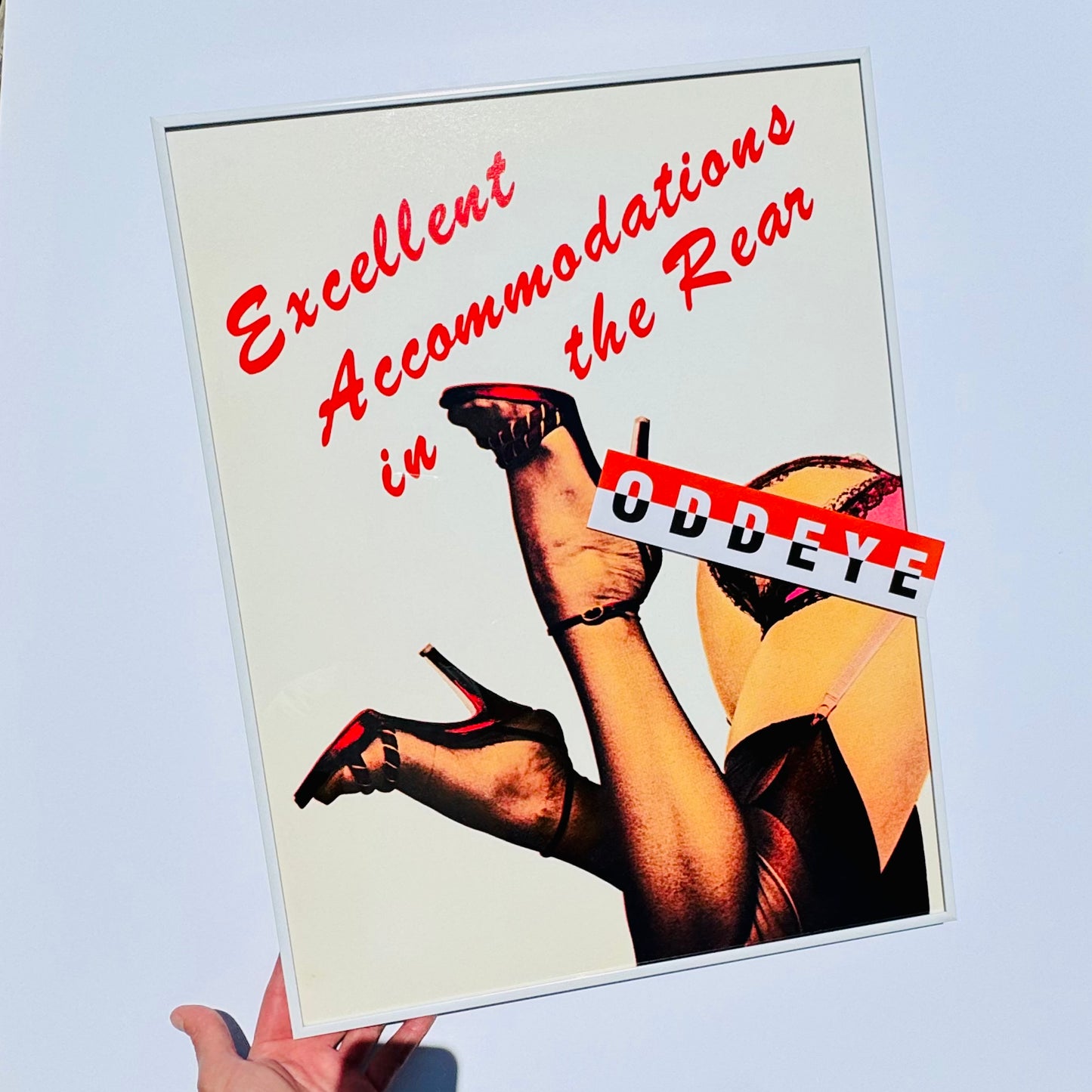 'Excellent Accommodations In The Rear' Framed Print