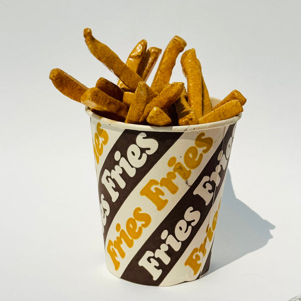 Vintage Trompe L'oeil Fries Cup 1980s