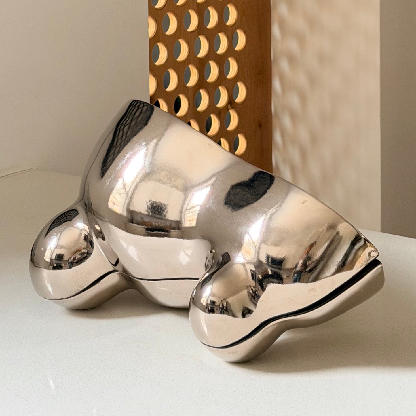 Sinisa Kucek Platinum Biomorphic Sculptures Circa 2013