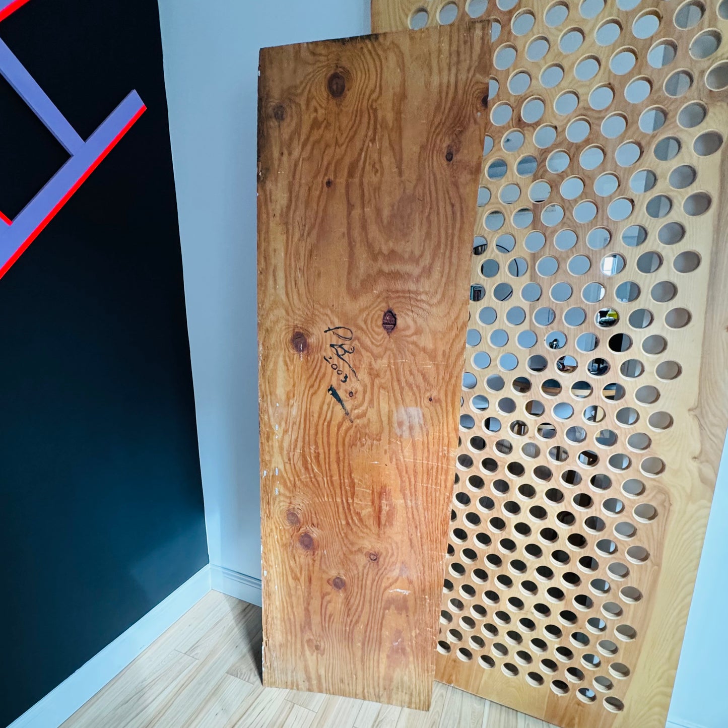 Patrick-Earl Giant Folk Art Suit Painting 2003