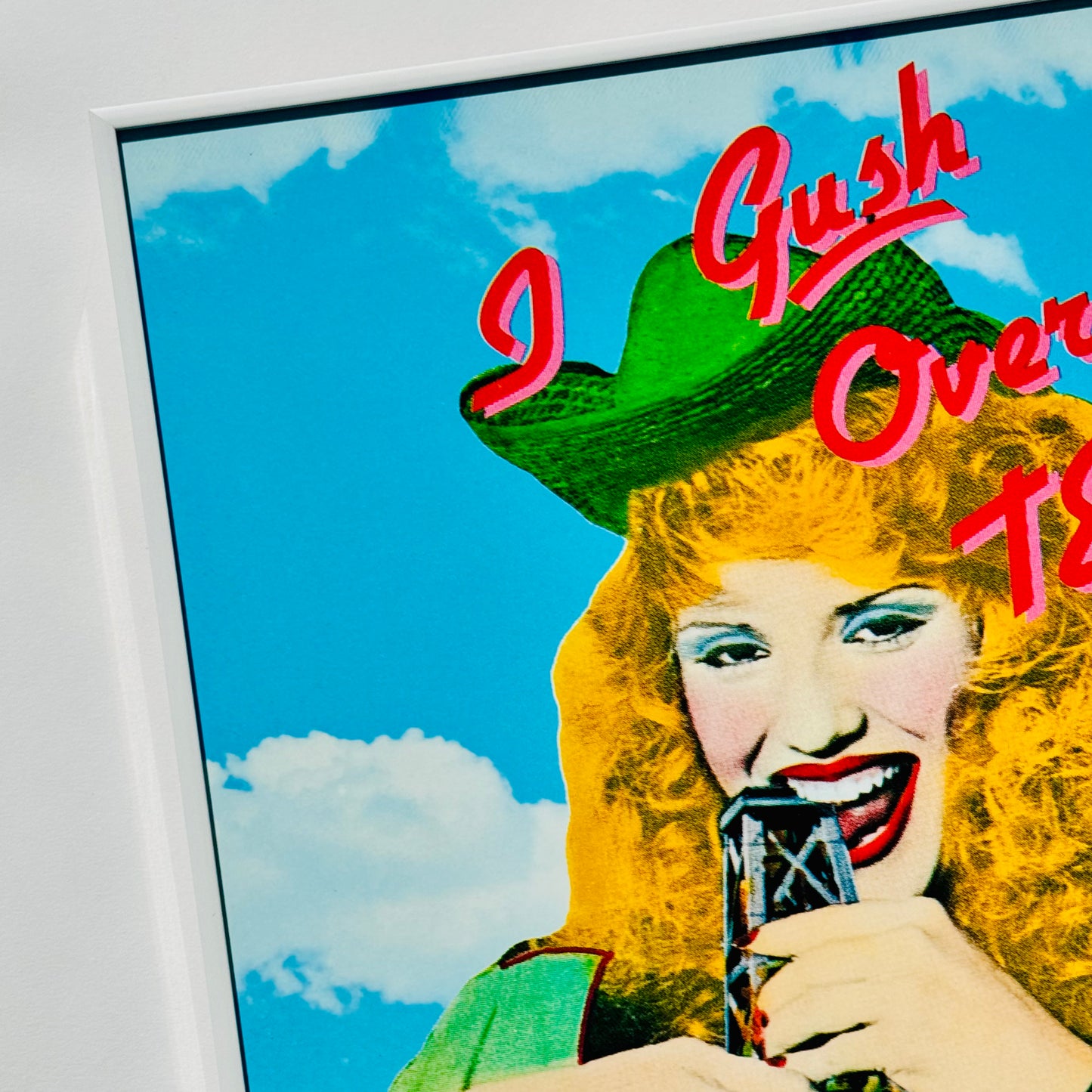 'I Gush Over Texas' Framed Print