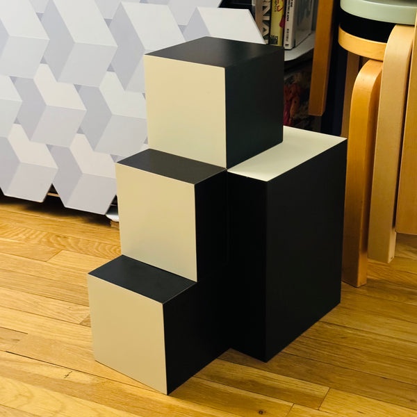 Vintage Op-Art Sculptural Blocks 1970s