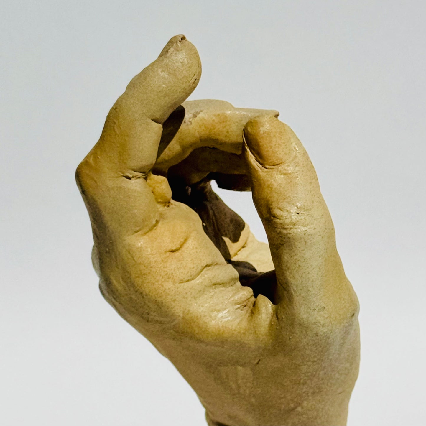 Vintage Figurative Hand Sculpture 1970s