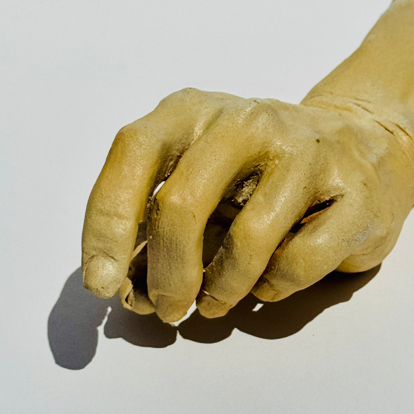 Vintage Figurative Hand Sculpture 1970s